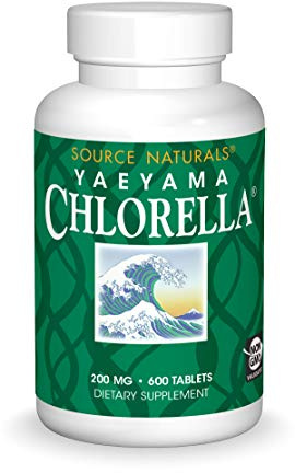 Source Naturals Yaeyama Chlorella, 200 mg, 600 Vegan Tablets