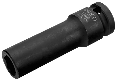 Bahco K7806Z-1.1/4 Deep Socket, Black, 3/4-Inch
