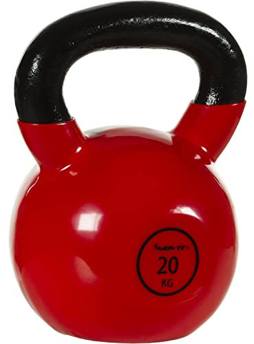MOVIT Kettlebell PRO, Kugelhantel aus Gusseisen mit Vinylbeschichtung, 12 Varianten: 2 bis 24 kg, schadstoffgeprüft, Schwunghantel Kugelgewicht