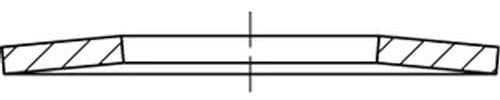 DIN 2093 St. 15 x 6,2 x 0,5 VE=S Tellerfedern 200 Stück