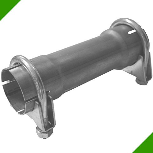 Réducteur de tuyau d'échappement 200 mm avec 2 colliers de serrage de 60 mm à 65 mm