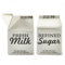 Riviera Maison Carton - Milchgießer, Milchkännchen, Sahnegießer, Zuckerdose - Porzellan - 2er Set