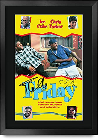 HWC Trading Friday Ice Cube A3 Gerahmte Signiert Gedruckt Autogramme Bild Druck-Fotoanzeige Geschenk Für Chris Tucker Filmfans