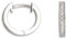 XENOX XS8656 Modern Classic Fashion Creolen 925er Silber mit Zirkonia Ø 12mm