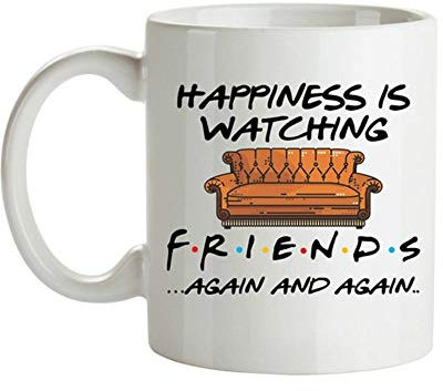 350ml Central Perk Freunde Tassen Reise Bier Porzellan Kaffee Tee Küche Tasse Freunde Geschenk, A, Geschenkbox