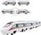Zugspielzeug, CRH Personenzug Set Metro U-Bahn Eisenbahn Modell Spielzeug Magnetic Metal Pullback Reise Trian Diecast Spielzeug Spielen Geschenk für Kinder Jungen & Kleinkinder