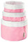 myHodo Lot de 3 paniers de rangement (différentes tailles) 100 % coton pour bébé, fille, chambre d'enfant, commode à langer, organisateur de table à langer, paniers cadeaux vides (rose)
