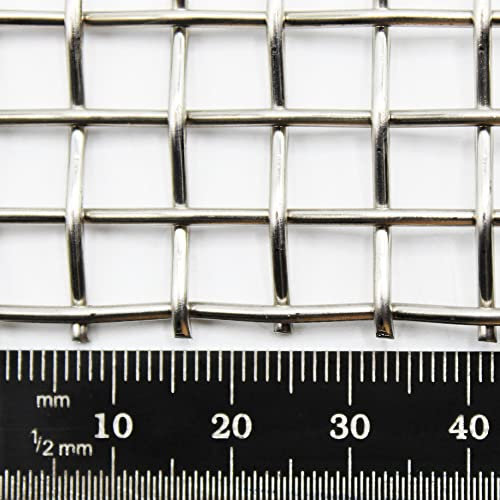 Heavy Duty 6mm Wire Mesh Stainless Steel Mesh 304 Stainless Steel Woven Wire Mesh | 3 LPI x 1.6mm Wire (500 x 500mm Sheet)