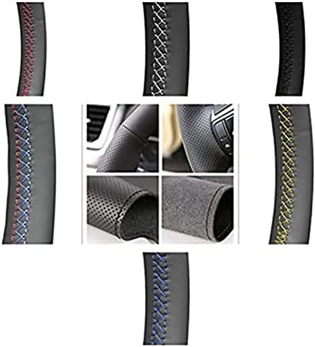 Handgenähter Auto-Lenkradbezug aus schwarzem Leder, für Mercedes-Benz W164 M-Klasse ML350 ML500 2005 2006 X164 GL-Klasse GL, graue Linie