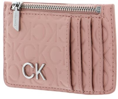 Calvin Klein Re - Lock Cardholder Zip EMB Mono Cafe Au Lait