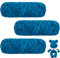 Maxee 300g(3×100g) Samtig Babywolle, Samt Wolle, Samt Chenille Garn, Kuschelweich Chenillegarn, Flauschige Weich Plüschwolle, Häkelgarn Wolle Zum Stricken & Häkeln-Meerblau