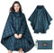 SOPPY Regenmantel für Frauen, Langer Regenponcho wasserdichte Regenbekleidung Regenjacke Winddichte Regencape Raincoat Regenschutzbekleidung mit Pattentasche Kapuze Tunnelzug, Grün Kariert