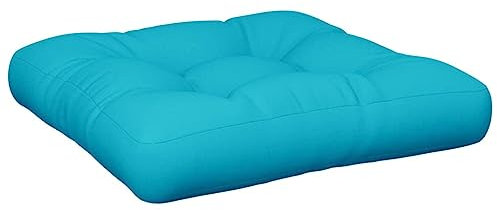 vidaXL Palettenkissen, Palettenauflage für Europaletten, Palettenpolster Palettensofa Outdoor Indoor, Sitzkissen, Türkis 50x50x12cm Stoff