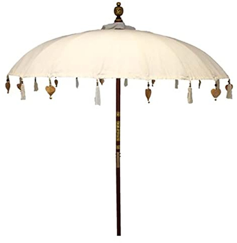 Van der Leeden Sonnenschirm Bali Weiß Ø 185 cm