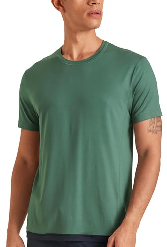 CALIDA Deepsleepwear Balancing T-Shirt Herren, für Sensible Haut, temperatur- und feuchtigkeitsregulierend Dark Glen 50