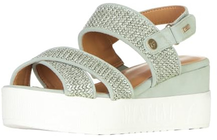 MUSTANG Shoes Damen Plateau Sandalen 1459-803 Sommerschuhe mit Keilabsatz