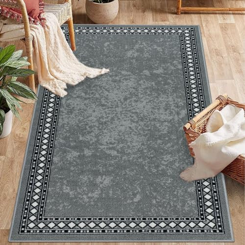 Homcomodar Area Rug for Living Room 80x150cm Non Slip Door Rug Non Shedding Runner Rug for Entryway Washable Floor Carpet Runner for Hallway Bedroom Laundry Besides