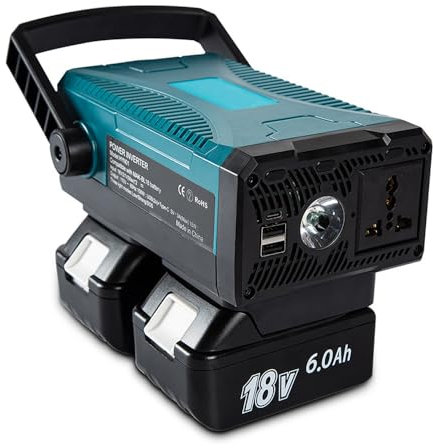 Weytoll Akku-Konverter für tragbare Elektrowerkzeuge Laden und All-in-One-Wechselrichter von 110 V auf 220 V, modifizierte Sinuswelle