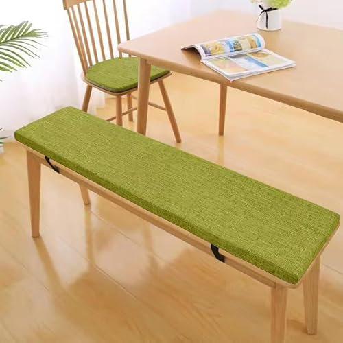 3CM Dicke Sitzauflage Sitzkissen Bank, Bankauflage Bankkissen, Waschbare Stuhlkissen Bankpolster, Gartenbank Auflage Outdoor, Sitzkissen Groß für Stuhl Boden Bürostuhl,Grasgrün, 60x40x3cm