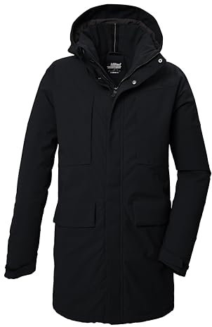 killtec Homme Parka fonctionnelle/parka avec capuche amovible KOW 80 MN PRK, schwarz, M, 41848-000