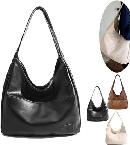 Eeiiey Ooomay Maya Shoulder Bag, Maya - Shoulder Bag,Ooomay Maya Tote Bag, Ooomay Shoulder Bag,Vegan Leather Maya Bag Casual Trendy Soft Bag (Black)