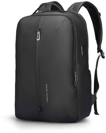 MARK RYDEN Business Rucksack Herren, Laptop Rucksack mit USB-Ladeanschluss für 15,6 Zoll Laptop, Wasserdicht Reiserucksack, Flugzeug Travel Rucksack für Damen Herren