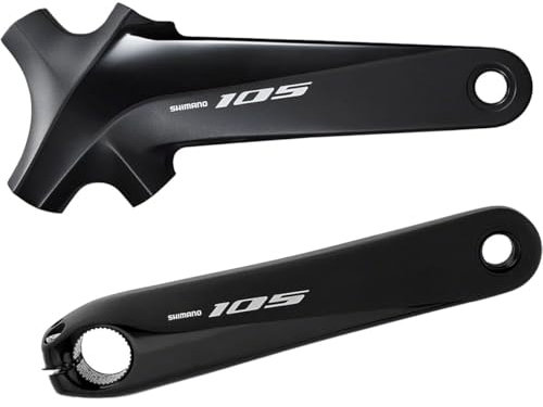 SHIMANO 105 Fc-R7000 Kurbelgarnitur, ohne Kettenblatt, Schwarz, 175 mm