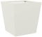 vidaXL Fioriera da Giardino Bianca 40x40x40 cm in Acciaio, fioriera, fioriera da Patio, Vaso Fiori da Esterni, fioriera da Esterno
