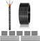 22 AWG 3 x 0.3 mm² 3 Core Cable 30 Metres, 3 Core Wire Made of Tinned Copper, PVC 22AWG 3 Core for DC 5V/12V/24V, LED Lighting, Extension Cable, Car etc., CE Certification