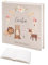 wunderwunsch Fotoalbum Einschulung personalisiert, Gästebuch, Deko, Erinnerungsalbum Schule, Geschenk Taufe, Kindergarten, Geburt, Geburtstag individualisiert (Tiere Blumenkreis)