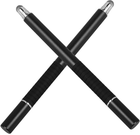 LABRIMP 2pezzi Penna Stilo Capacitiva Touch Con Punta Fine in Fibra Per Smartphone e Tablet Touch Screen Adatta Penna Sfera Per Scrivere Su Agende e Documenti