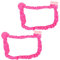 Lurrose Lot De 2 Housses Anti-Poussière pour Écran D'Ordinateur en Polyester Rose