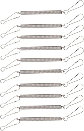 5Pcs Spring with 2 Clips, Wire Cage Clips for Small Pet Water Bottle, Rabbit, Guinea Pig, Hamster