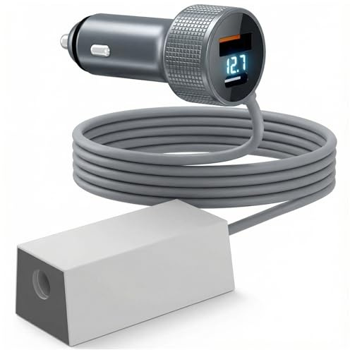 daboot Starlink Mini Auto-Adapter 3-in-1 – 12–36V auf 36V Step-Up Konverter mit digitaler Spannungsanzeige, USB-C PD 45W & USB-A QC 18W, Zigarettenanzünder für Auto/Van/Truck/Wohnmobil