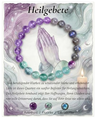Bivei Heilstein Schutz Kristall Armband Damen | 8mm Perlenarmband, Dehnbares Armband Jewellery für Damen & Herren als Geschen