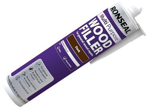 Ronseal MPWFD310 310ml Multi-Purpose Wood Filler Cartridge - Dark
