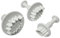 PME HL544 Prägeausstechern mit geädertem Stechpalmenblatt, kleines, mittelgroßes und großes Format, Kunststoff, Weiß, Set of 3
