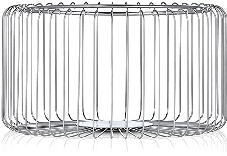 blomus 63644 Korb ESTRA, Edelstahl matt, H 16,5 cm , Ø 30 cm