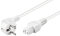 kab24® Warmgerätekabel Schutzkontaktstecker CEE 7/7 auf Warmgerätekupplung C15 (2m, Weiss Schutzkontaktstecker auf Warmgerätebuchse)