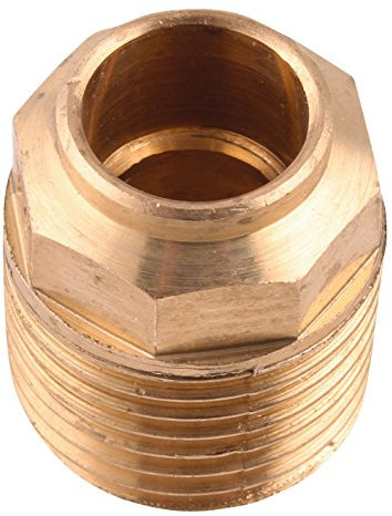 Sanitop-Wingenroth 11150 8 Rotguss-Übergangsnippel Nummer 4243G, 1 Stück, 12 mm x 1/2 Zoll AG