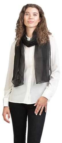 Posh Gear Damen Seiden Schal Chiffon Scialle aus 100% Seide