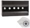 shoot-club24 Silhouettenkasten Knock Over Resetting Target-Kasten Schießspiel Biathlonspiel inklusive 100 ShoXx.® Zielscheiben 14x14cm