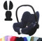 BAMBINIWELT KOMBI-ANGEBOT Sommerbezug, Schonbezug, Bezug aus Frottee + Gurtpolster für Maxi Cosi CabrioFix (marine + schwarz)