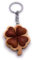 H-Customs Klee Glück 4 Blättrig Holz Edel Handmade Schlüsselanhänger Anhänger