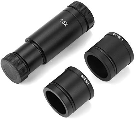 0,5 X C-Mount Mikroskopadapter, Objektiv Adapter 30/30,5 mm für Mikroskop CCD Kamera Okular