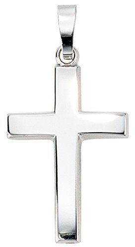 Jobo Damen-Anhänger Kreuz aus 585 Weißgold