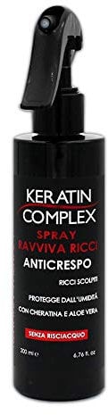 Haarspray für trockene Locken, restrukturierend, mit Keratin mit Aloe Vera, Anti-Frizz-Effekt mit extremem Glanz für Definition und Kontrolle der Haare, 420
