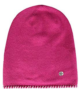 Zwillingsherz Mütze Beanie Slouch mit Kaschmir für Mädchen Kinder Uni - Hochwertige Cashmere Cap Kappe im Uni Design - Perfekt für Sommer Herbst Winter - Warme Haube mit weichem Fleece