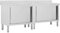 vidaXL Tavoli da Lavoro Ante Scorrevoli 2 pz 200x50x(95-97) cm in Acciaio Inox