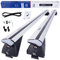 DGH SYSTEM Kompletter Aluminium-Dachträger Easy Line Advanced 135 cm kompatibel mit Audi A6 C6 Avant Kombi 2005-2012 mit geschlossener Dachreling, abschließbar, Nutzlast 90 kg